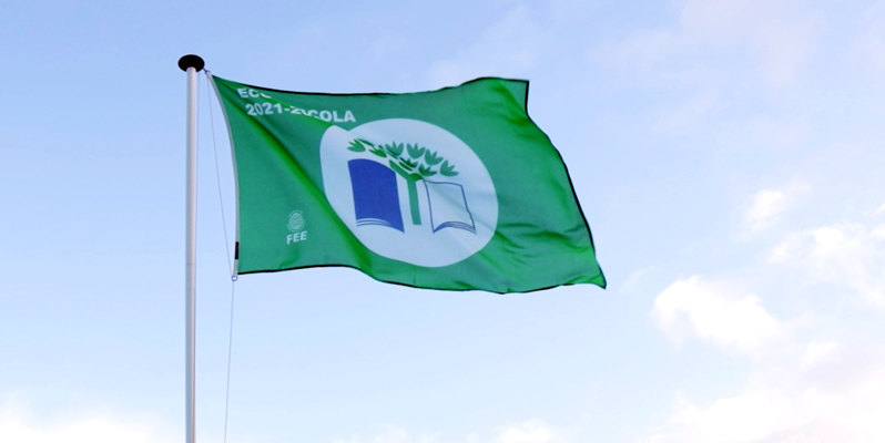 ESCS hasteia terceira Bandeira Verde