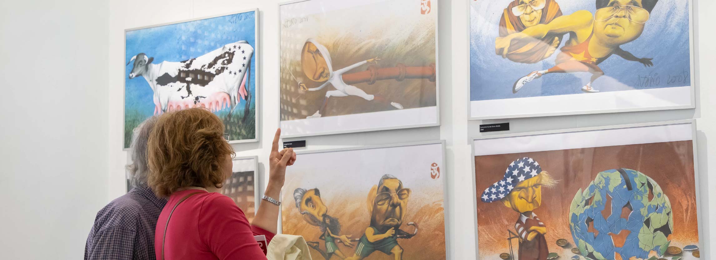 cartoons em exposição