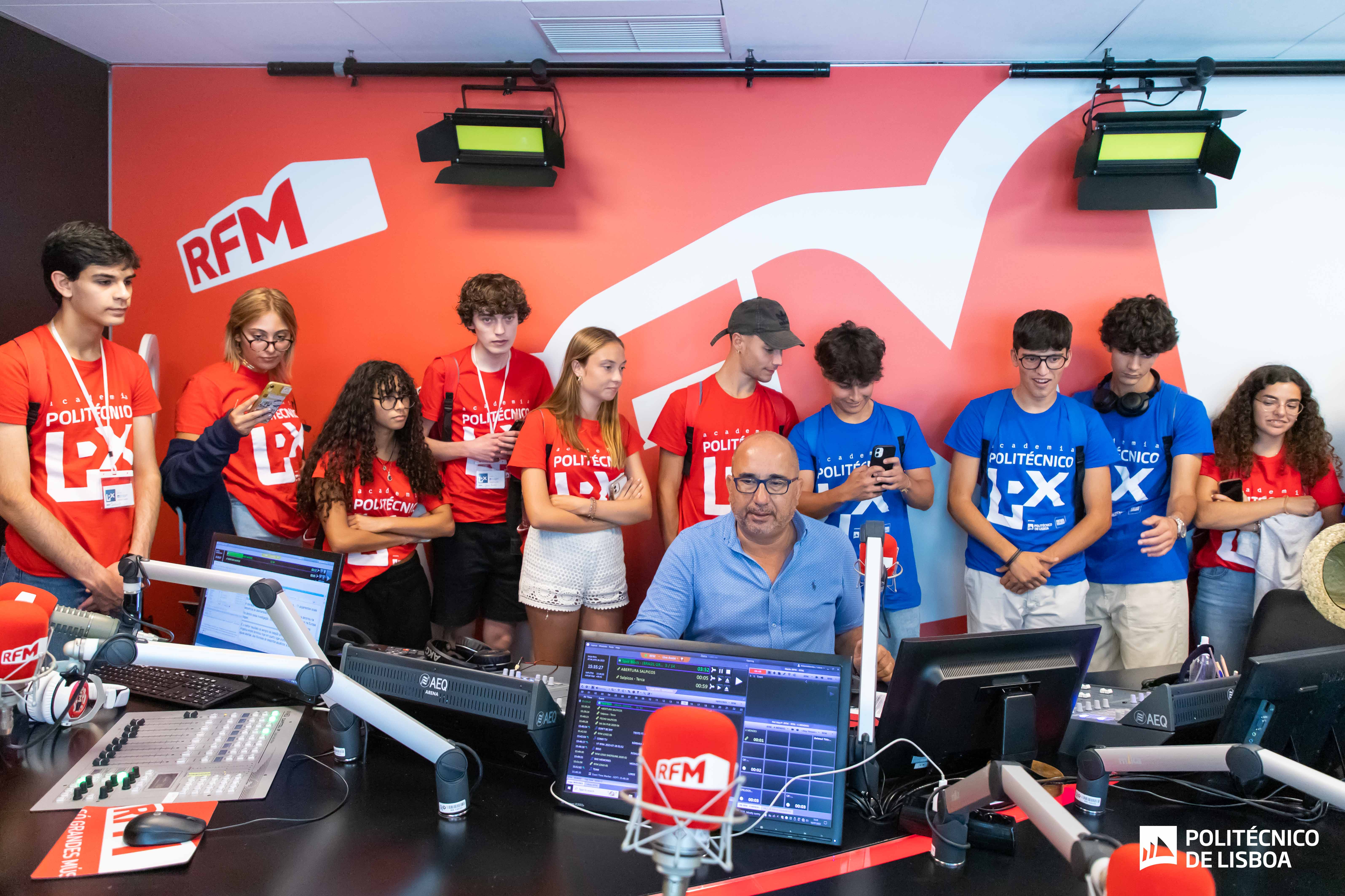 Participantes da Academia Politécnico Lx na Rádio Renascença