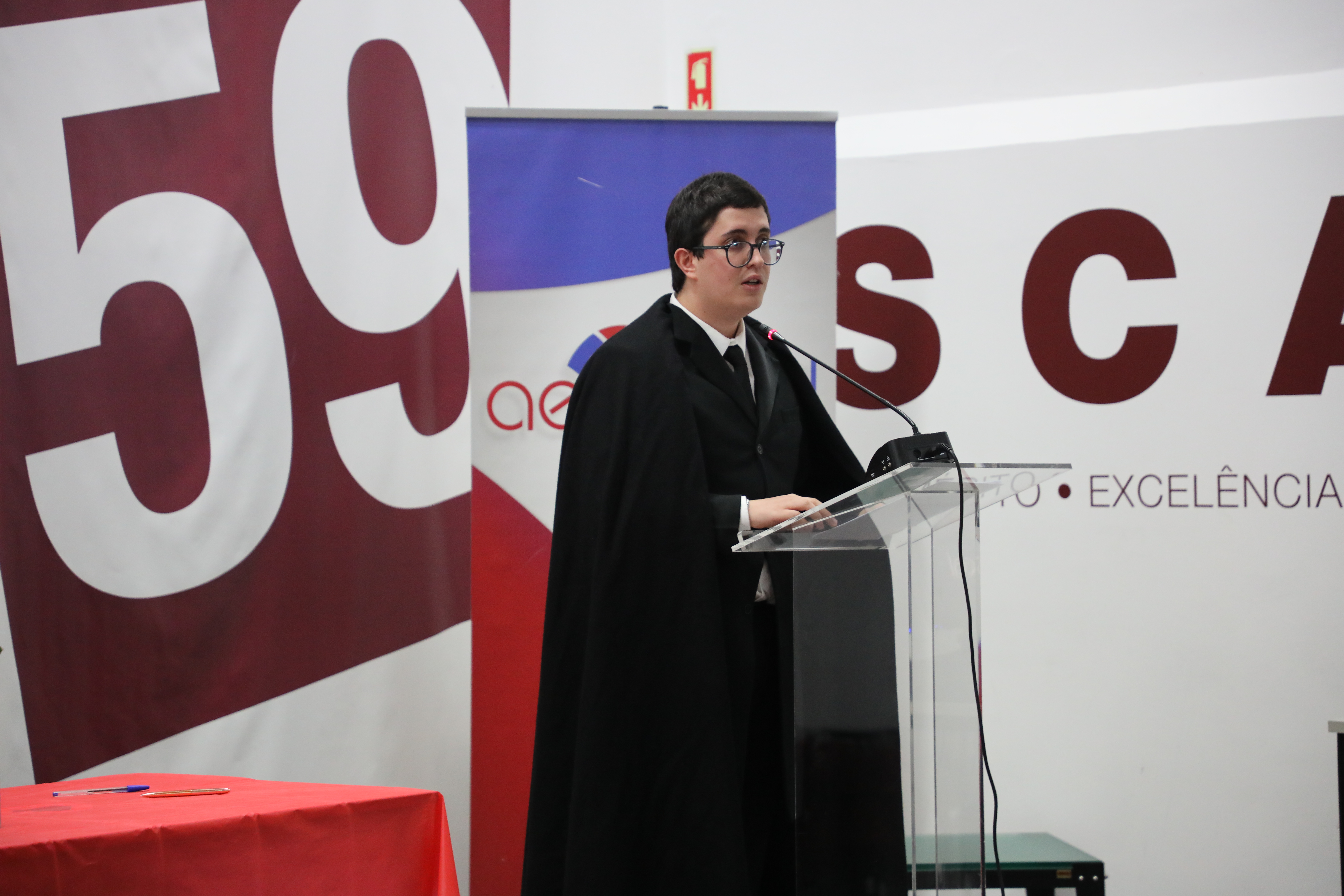 Manuel Machado, presidente da AEISCAL, na tomada de posse da AEISCAL