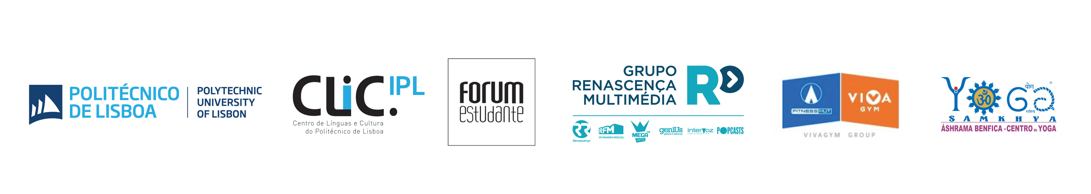 logotipos parceiros do evento academia de verao do IPL - 2024