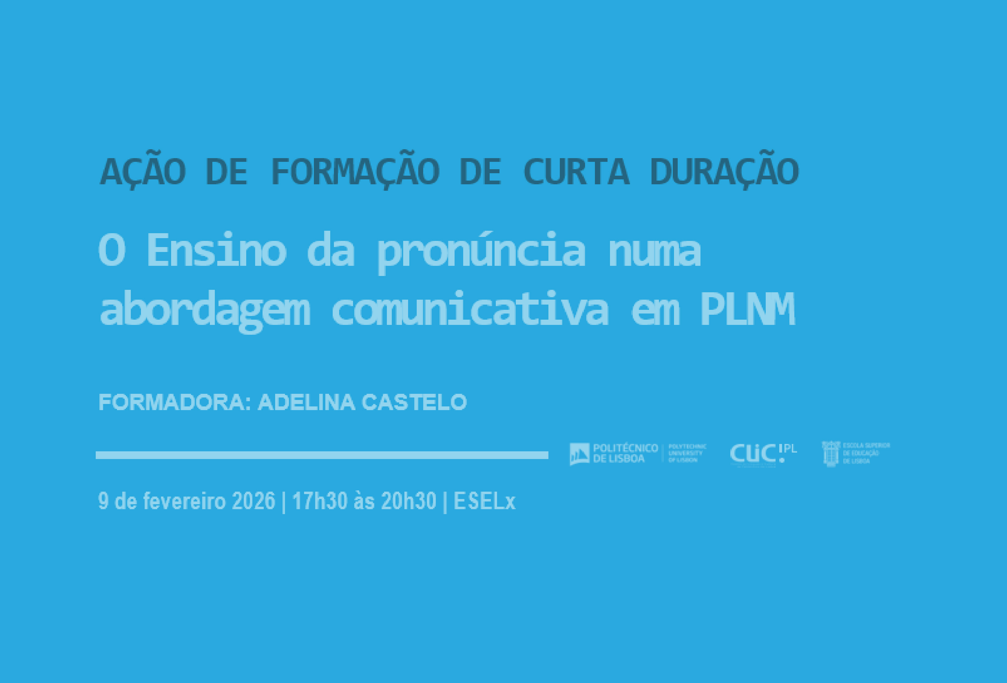 ação de formação de curta duração clic