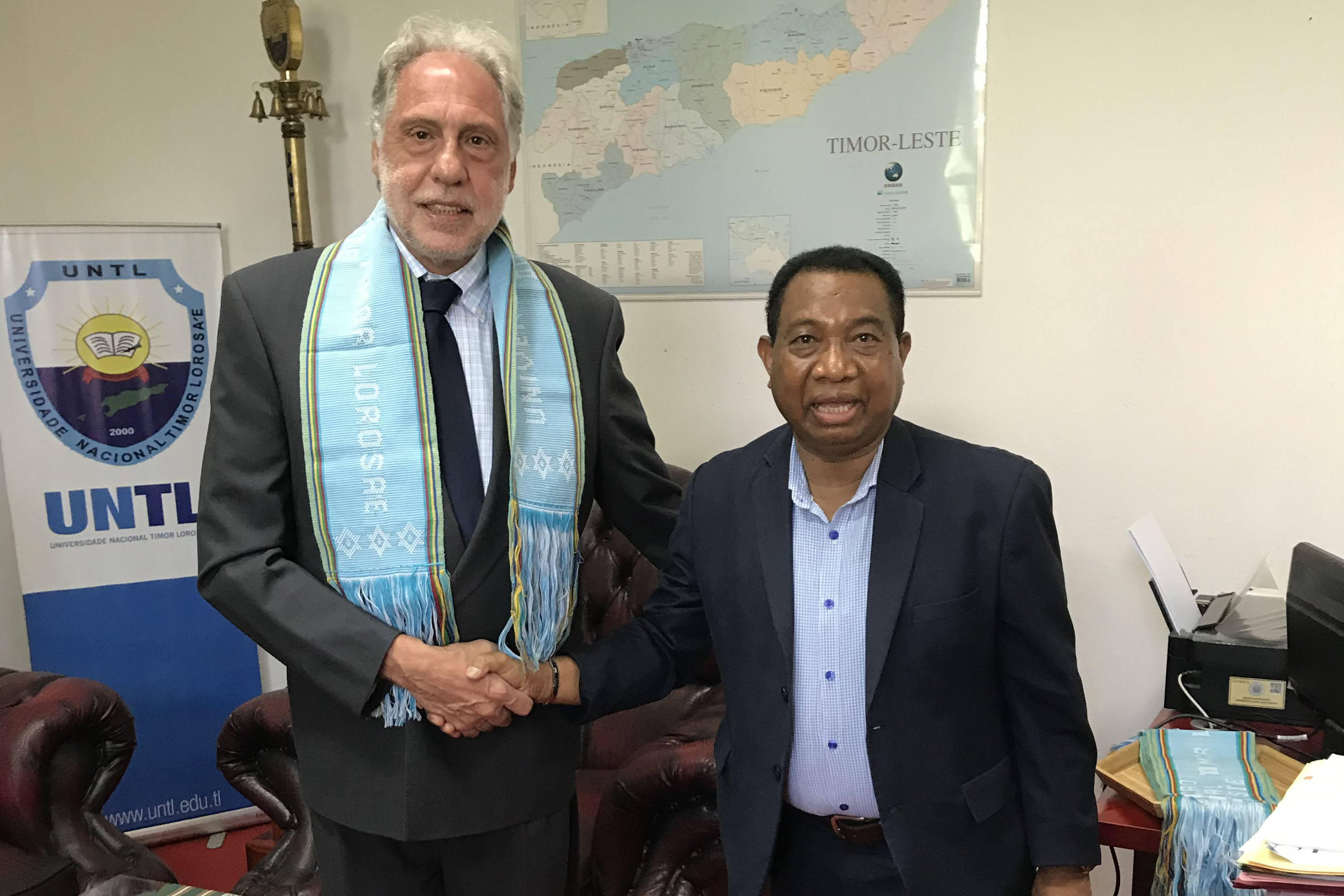 Elmano Margato em Timor Leste