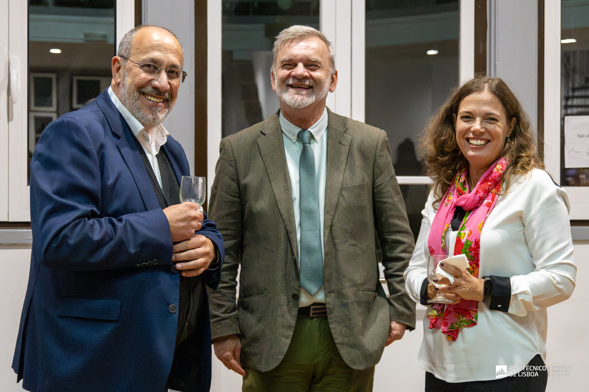 Foto com o presidente António Belo, Administrador dos Serviços de Ação Social, João Lobato e da Presidente da Eselx, Carla Rocha