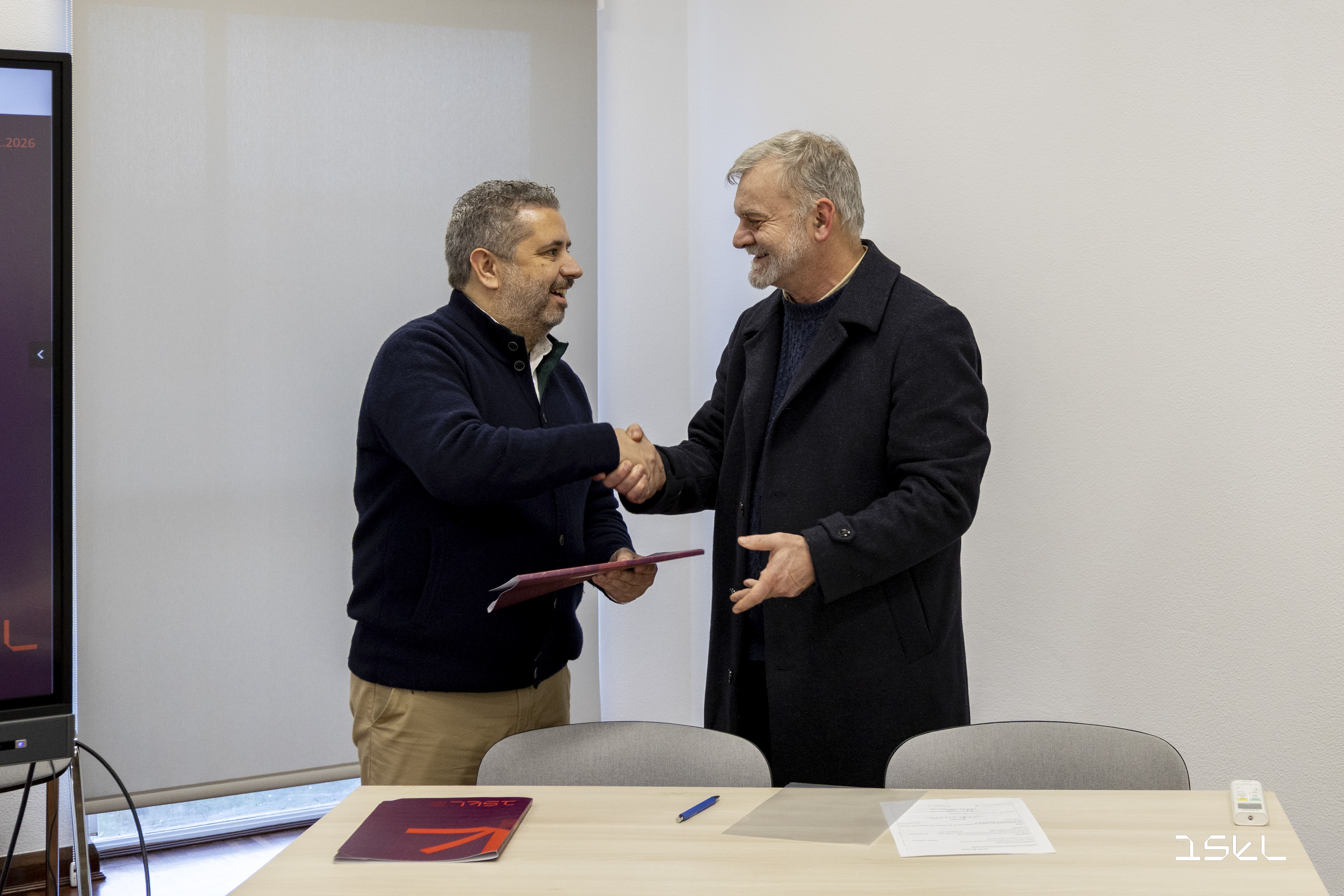 Presidente do IPL, António Belo e Presidente do Conselho de Representantes Pedro Miguens Matutino