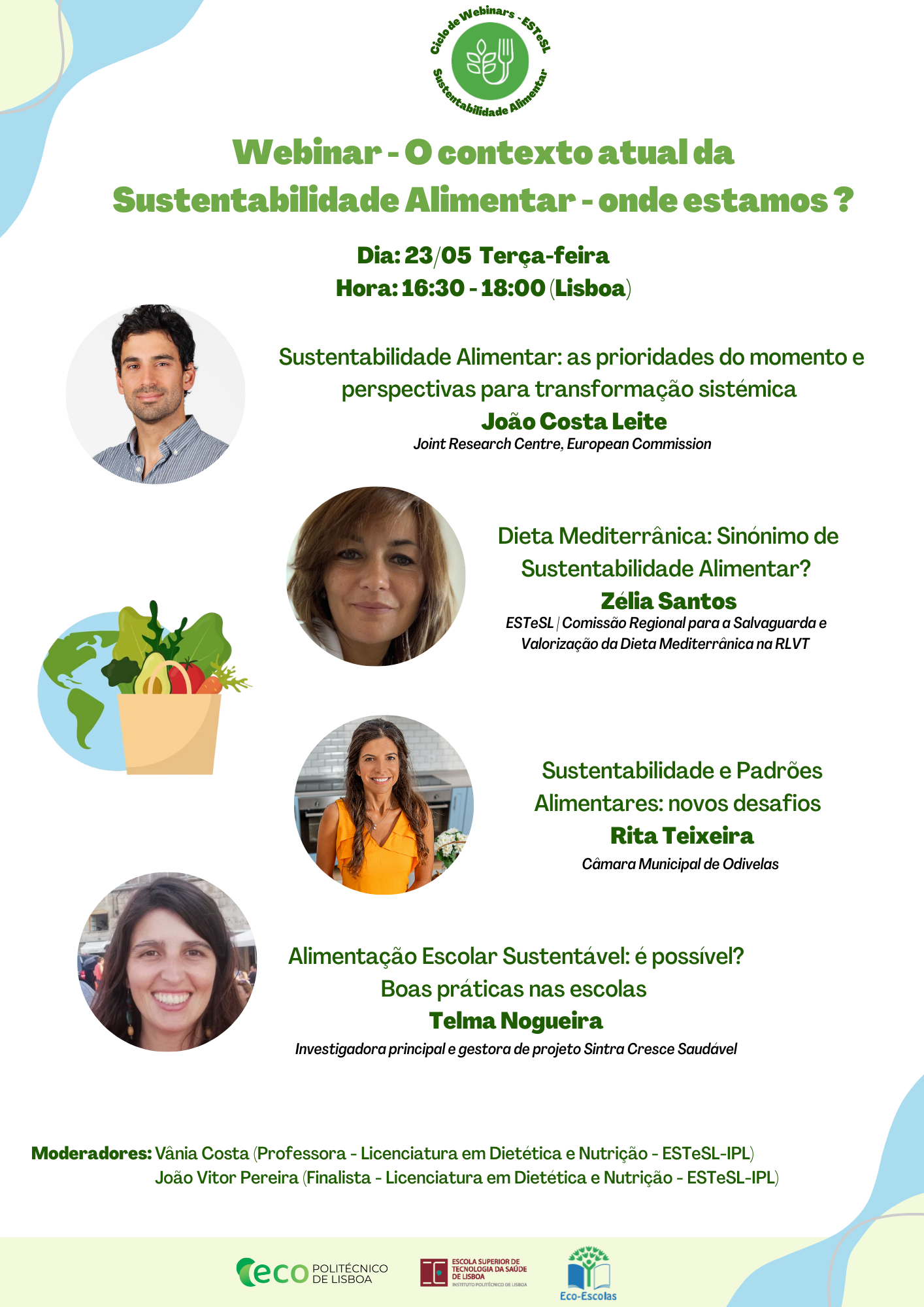 Cartaz do ciclo Webinar Eco-Escolas