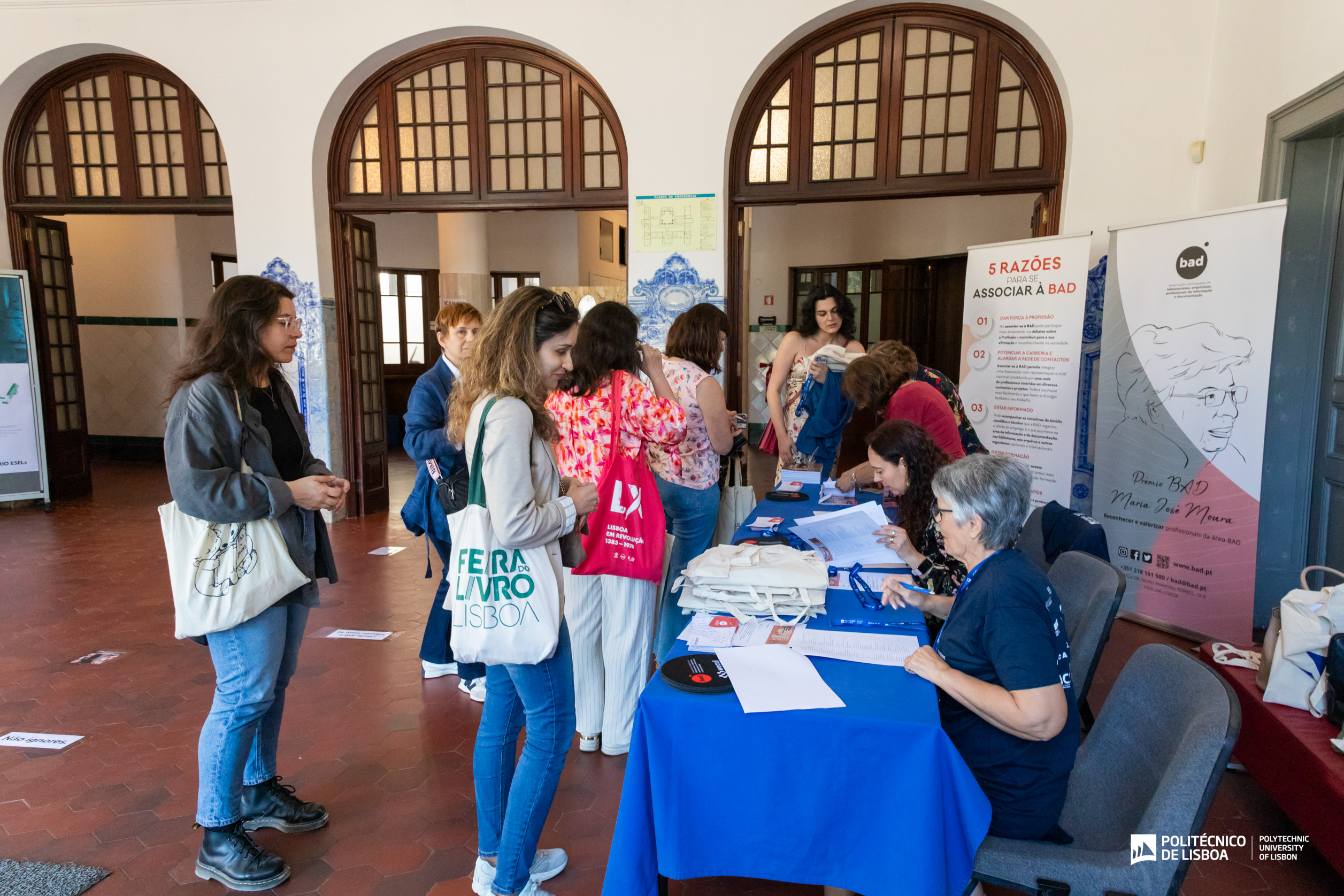 Check in para o 1.º Encontro de Bibliotecas da Área Metropolitana de Lisboa