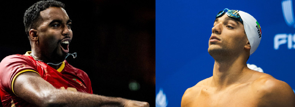 Imagem dos atletas Eduardo Brito e Diogo Lebre