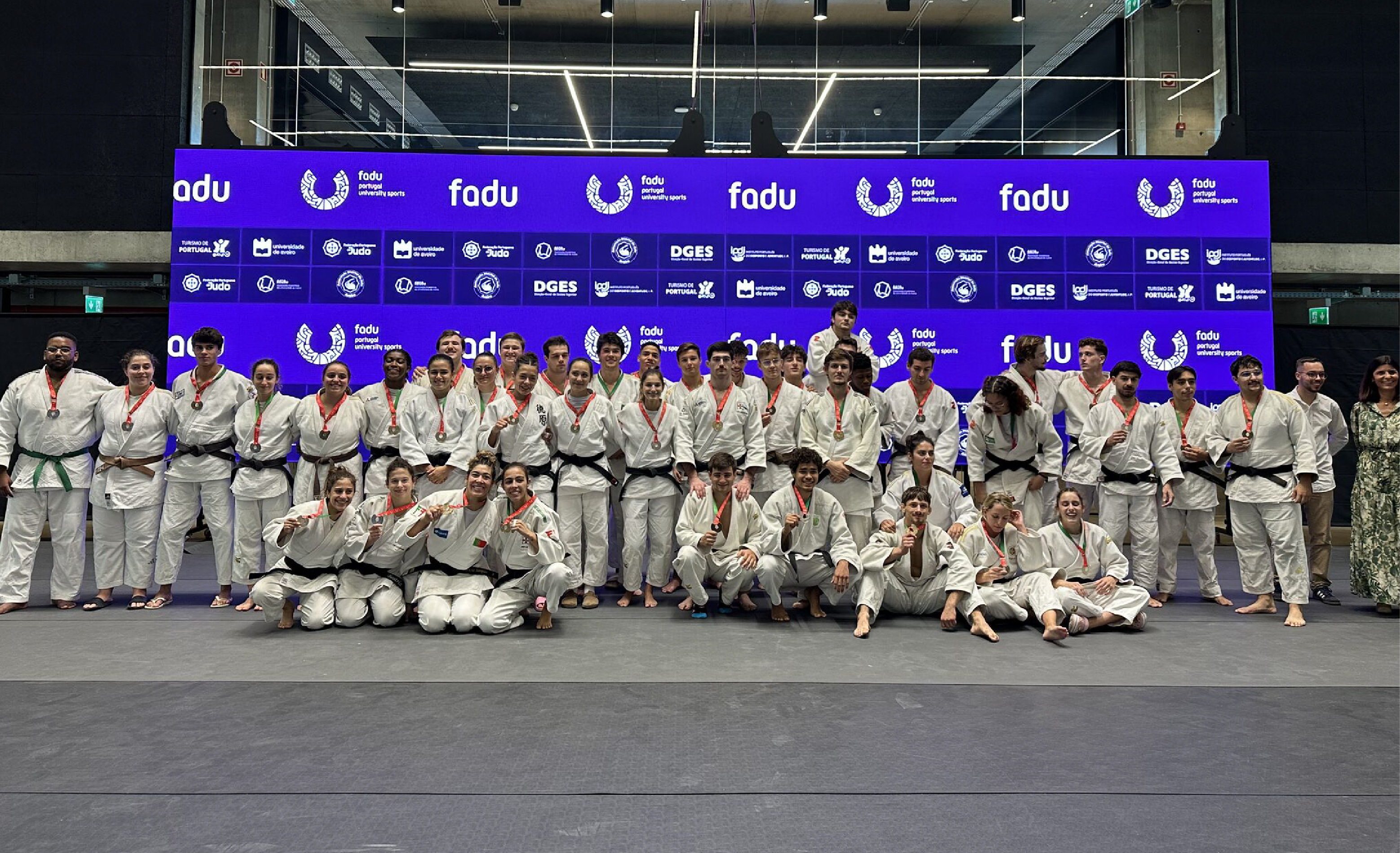 Estudantes-atletas no Campeonato Nacional Universitário de Judo