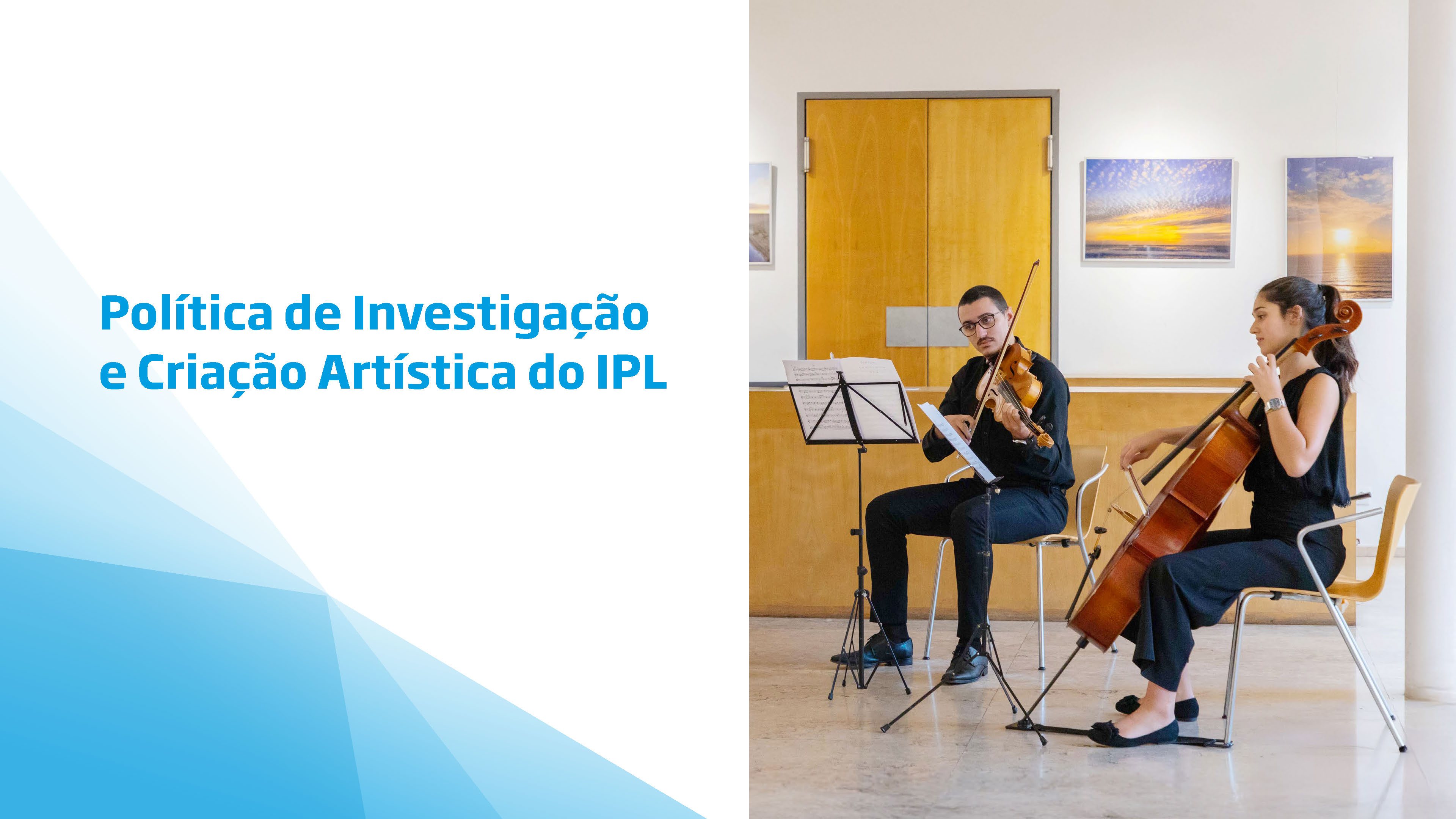 Capa do documento Política de Investigação e Criação Artística do IPL