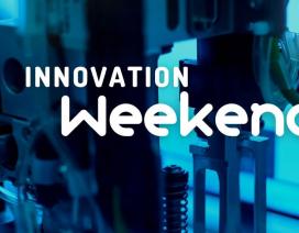 imagem de ferramenta de mecatrónica com o texto: Innovation Weekend