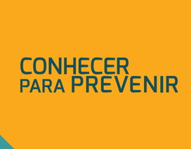 Capa Ação de sensibilização “Conhecer para prevenir” com logos da Câmara Municipal de Lisboa e Proteção Civil
