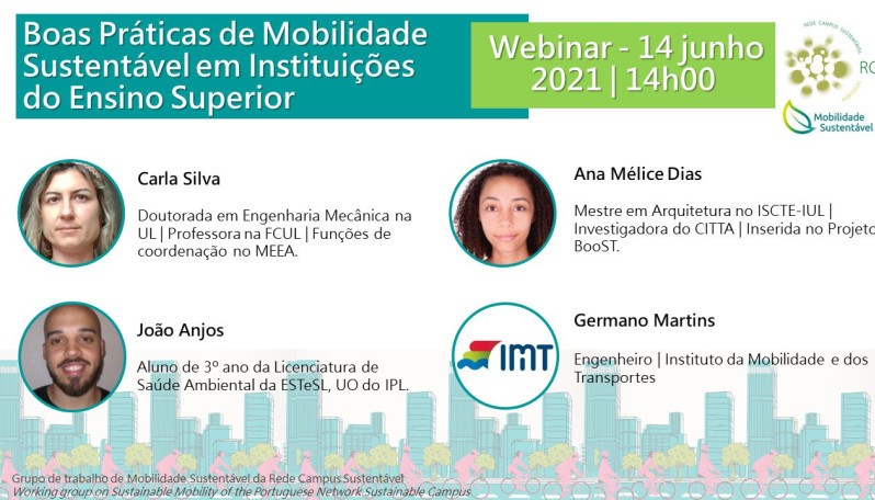 Webinar - Boas Práticas de Mobilidade Sustentável em IES