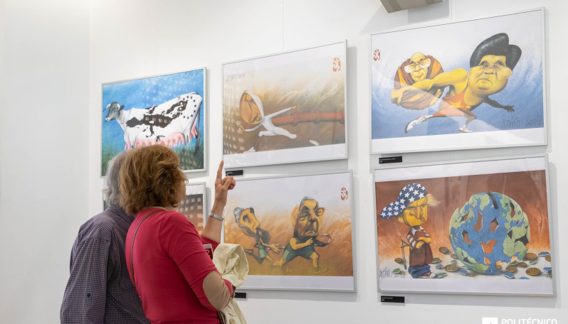 cartoons de António em exposição