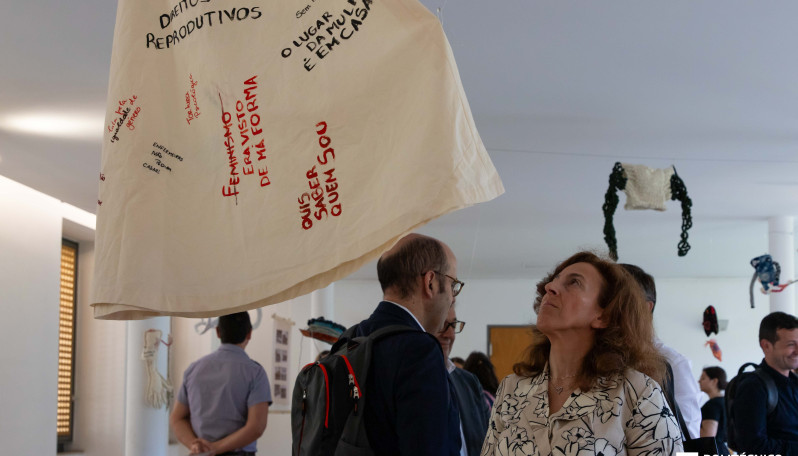 Exposição de Arte-têxtil no Espaço Artes do IPL