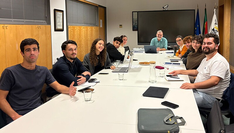 Foto de Grupo com os Presidentes Associações de Estudantes e o Presidente do IPL
