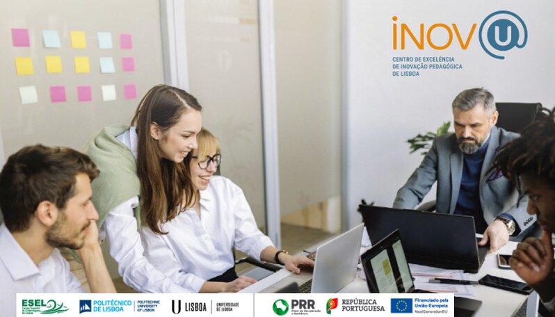 imagem com pessoas e computadores para ilustrar curso de competências digitais