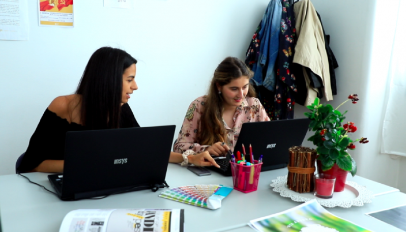 Estudantes no ensino à distância do IPL