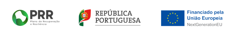 Plano de Recuperação e Resiliência, República Portuguesa e Financiado pela União Europeia