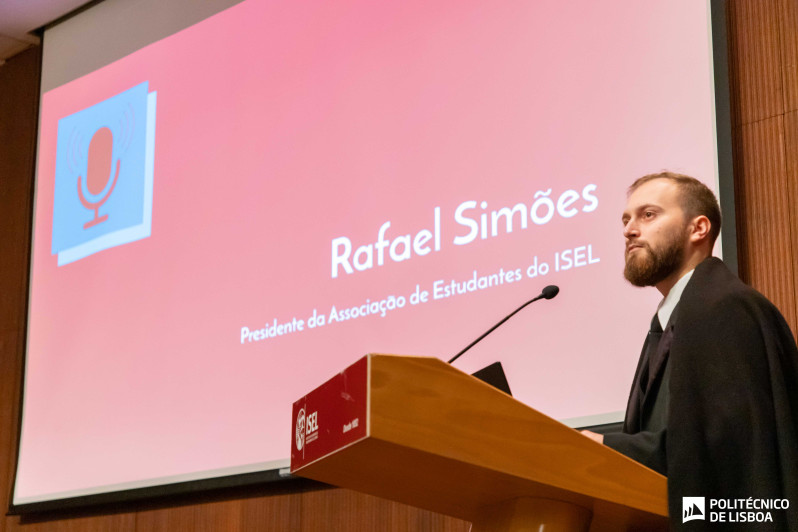 Rafael Simões, presidente da associação de estudantes do ISEL