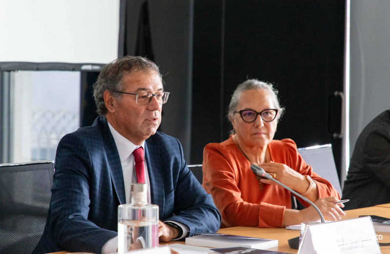 Manuel Matos no lançamento do livro “A Dádiva no Fim da Linha Oftalmológica: O Caso do Gabinete de Sub-Visão do Instituto de Oftalmologia Dr. Gama Pinto”