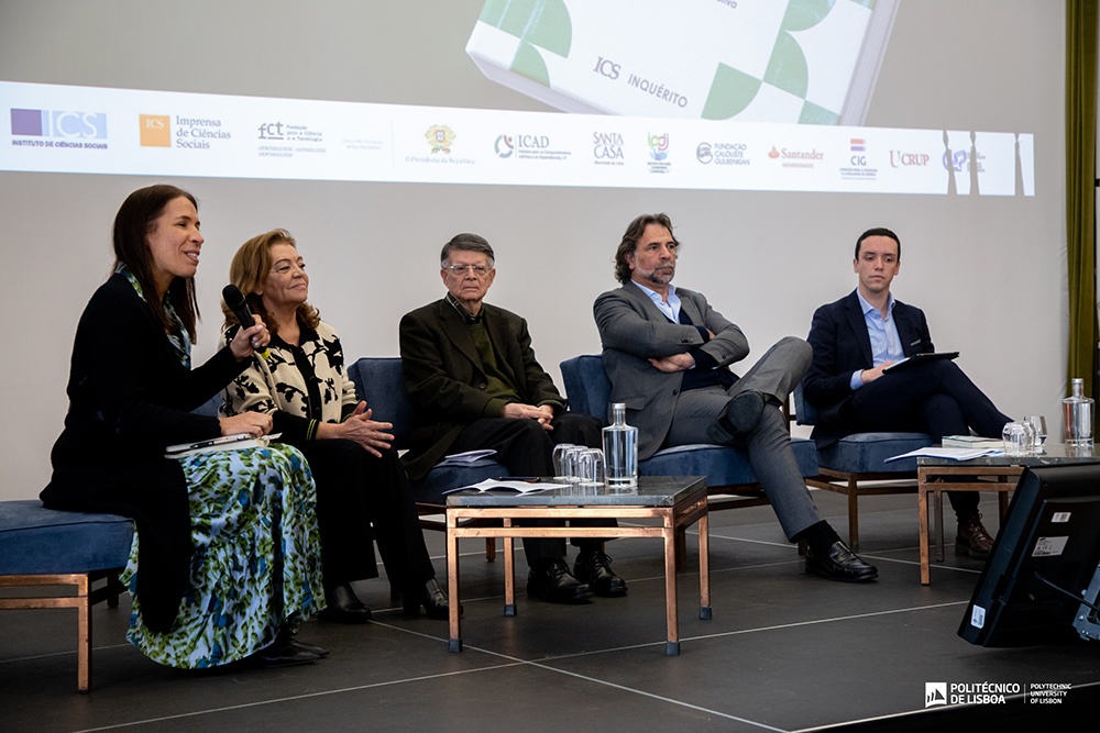Rute Borrego na apresentação do livro “Saúde e estilos de vida no ensino superior em Portugal”