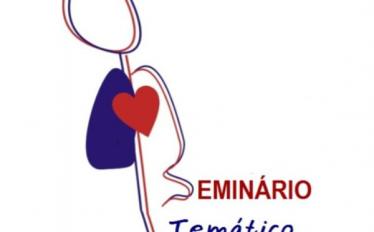 Imagem com ilustração de uma silhueta com um coração a vermelho e o texto: Seminário Temático