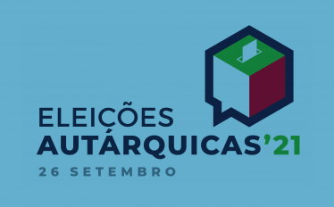 imagem com o logotipo das eleições autárquicas 2021, com o texto: voto antecipado-estudantes