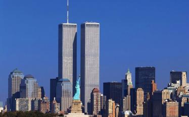 Fotografia das Torres Gémeas em Nova York