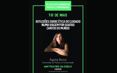 cartaz do seminario sobre musica na comunidade