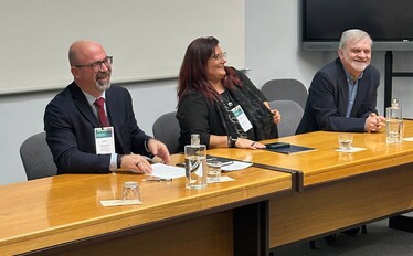 Foto de Abertura do encontro com o presidente do Politécnico de Lisboa, António Belo e a presidente da Escola Superior de Educação de Lisboa, Carla Rocha