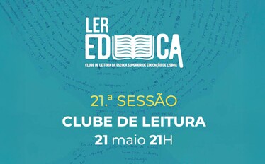 Capa 21.ª Sessão Clube de Leitura