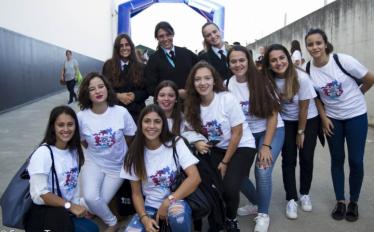 Estudantes no Welcome IPL