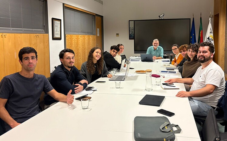 Foto de Grupo com os Presidentes Associações de Estudantes e o Presidente do IPL