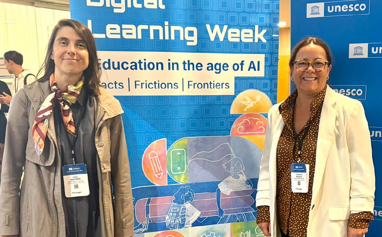 Capa Cátedra UNESCO da ESCS na conferência anual Digital Learning Week da UNESCO